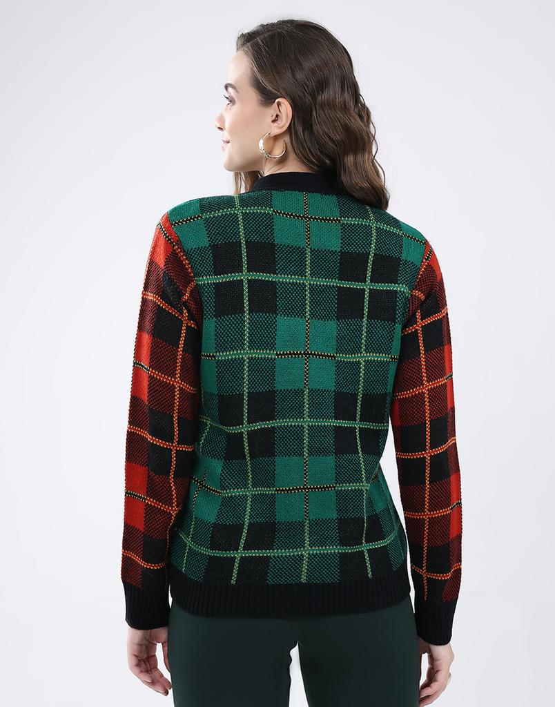 MONTE CARLO Женский кардиган с V-образным вырезом и рукавами полной длины