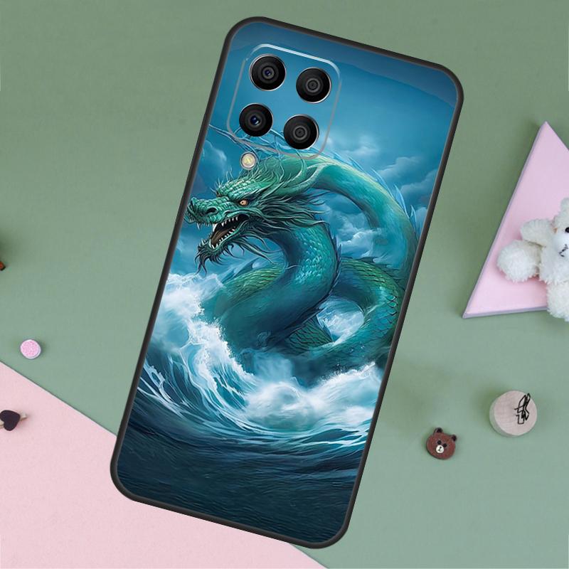 Chinese Style Crane Dragon For Samsung Galaxy M35 M55 M15 M12 M13 M14 M34 M54 M33 M53 M21 M31 M11 M32 M52 M06 M16 Case