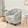 Floral Club Bath Tub Chair Cover Spandex Single Armchairs Cover Stretch Sofa Couch Slipcover for Living Room Furniture Protector