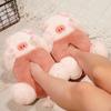Funny Indoor Slippers Womens Winter Keep Warm Men Shoes Teddy Bear Non-slip Soft Slippes