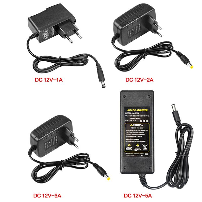 DC 12V 24V Lighting Transformer AC 110V 220V Switching Power Supply 1A 2A 3A 5A LED Power Adapter For CCTV LED Lamp