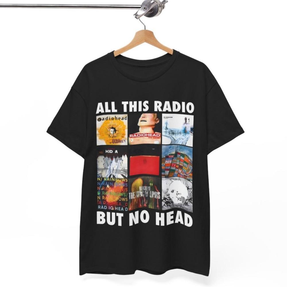 Всё это радио, но нет головы Футболка Смешная футболка рок-группы Radiohead