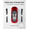 BASENOR 2026 2025 2024 Tesla Model 3 Door Side Storage Box, Door Pocket Liners, TPE Front & Rear Side Organizer Tray Protector Liner For Model 3