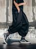 Мужские широкие укороченные брюки большого размера Yohji Yamamoto - Стиль Йоги Темный Воин