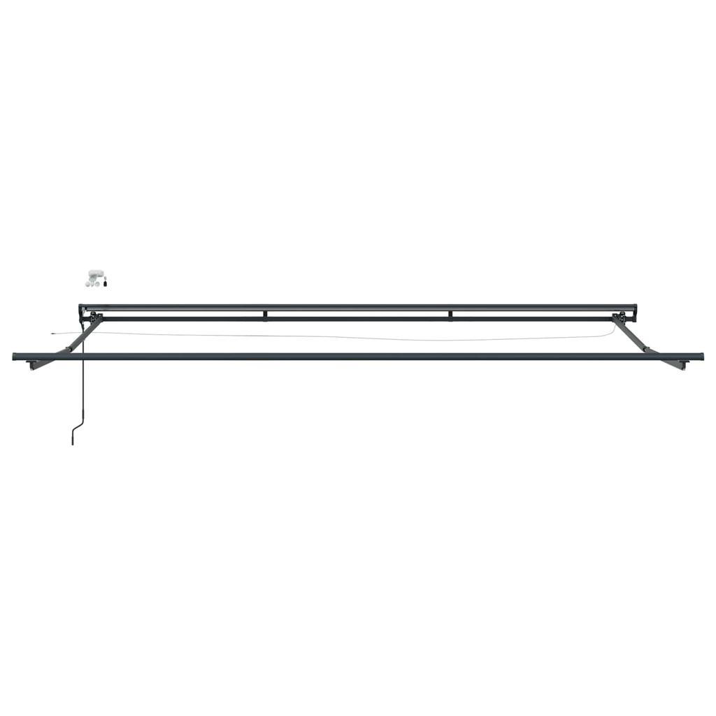 Electric Retractable Awning Green White Anthracite 4 x 3 m