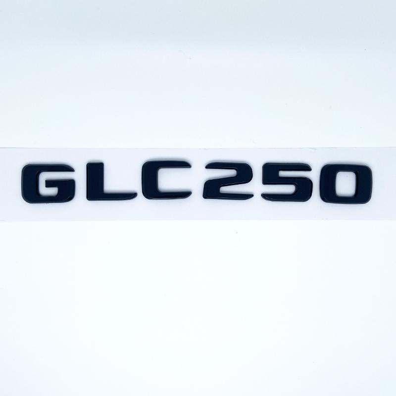 HUUML1 3D ABS Chrome Black Letters GLC260 GLC300 GLC350 GLC220d GLC350e 4Matic Emblem for Benz GLC X253 Car Trunk Logo Sticker