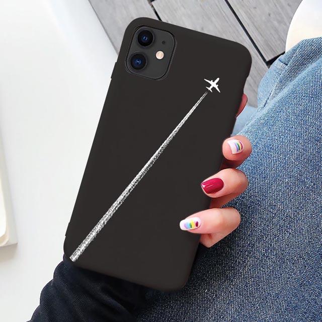 Роскошный Чехол для телефона с картой мира для путешествий для iPhone XR XS Max X XS 12 11 13 Pro max SE 2020 7 8 Plus Силиконовый Мягкий чехол-самолет