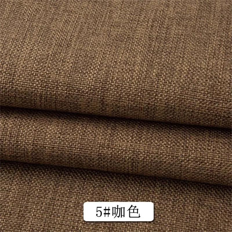 Хлопково-льняная ткань для дивана в стиле кантри, метрами, для обивки, скатерти, сумки, шторы, наволочки, для шитья своими руками, плотная, износостойкая, однотонная