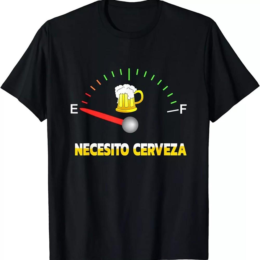 2025/Necesito Cerveza I Need Beer in Spanish Design Unisex T-Shirt Unisex T-Shirt