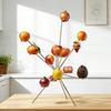 Взрывающаяся фруктовая ваза Искусство Плавающая подставка для фруктов Полная вентиляция на 360 градусов Сохраняет свежесть Металлическая скульптура для украшения кухонного стола