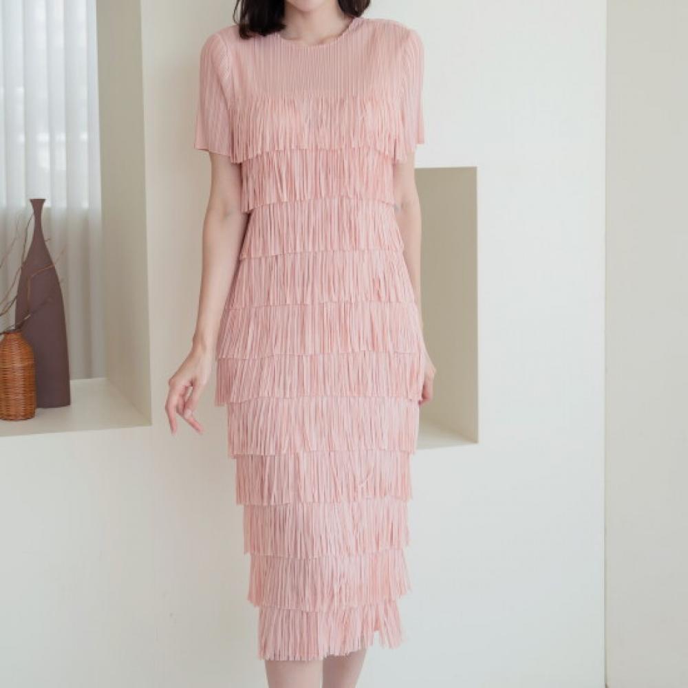 Plara Tiered Long Pleats Dress Up To 88