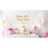 Happy 18th Bday Bruh Gold Glitter Banner - 18th Birthday Party Supplies, Ideas, Gifts and Decorations