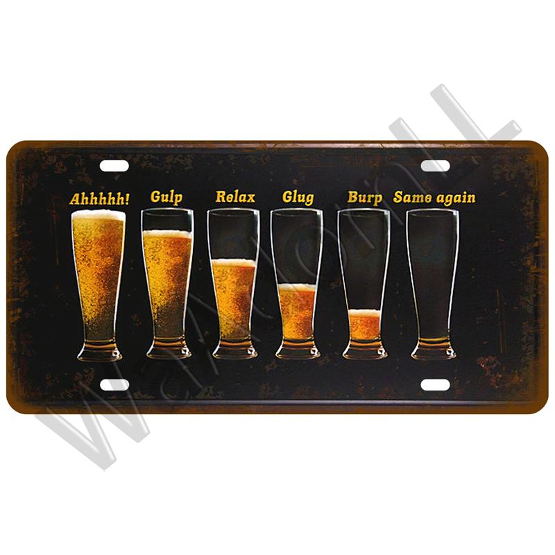Vintage Metal Sign Brand Cafe Drink Coffee Beer Tin Sign Funny Poster Home Decor For Bar Pub Club Man Cave Wall Decoration Art
