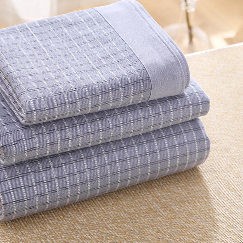 Thickened Cotton Linen Summer Cool Mat Three-Piece Set: Bed Sheet, Warp & Weft Yarns