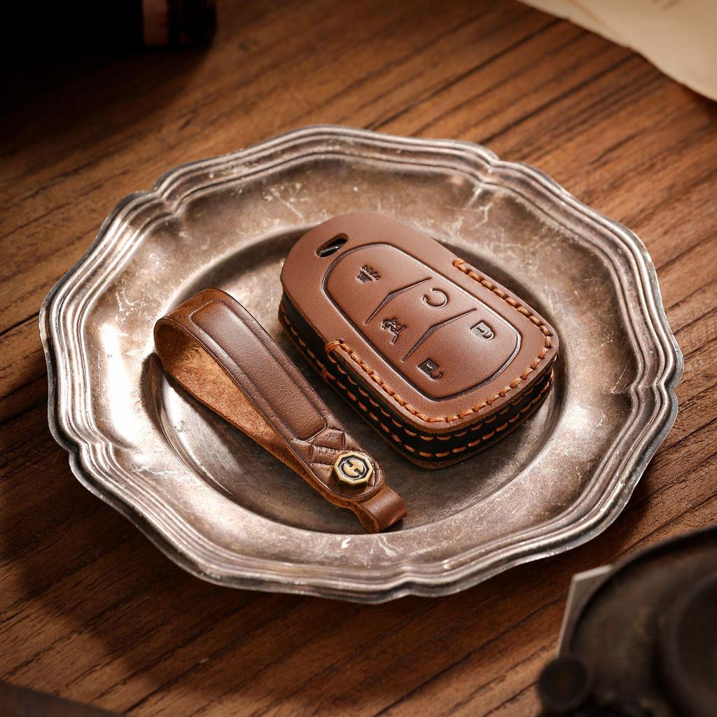 Чехол для ключа автомобиля из натуральной кожи Cadillac для CT4, CT5, CT6, XT4, XT5, XT6, ATXL