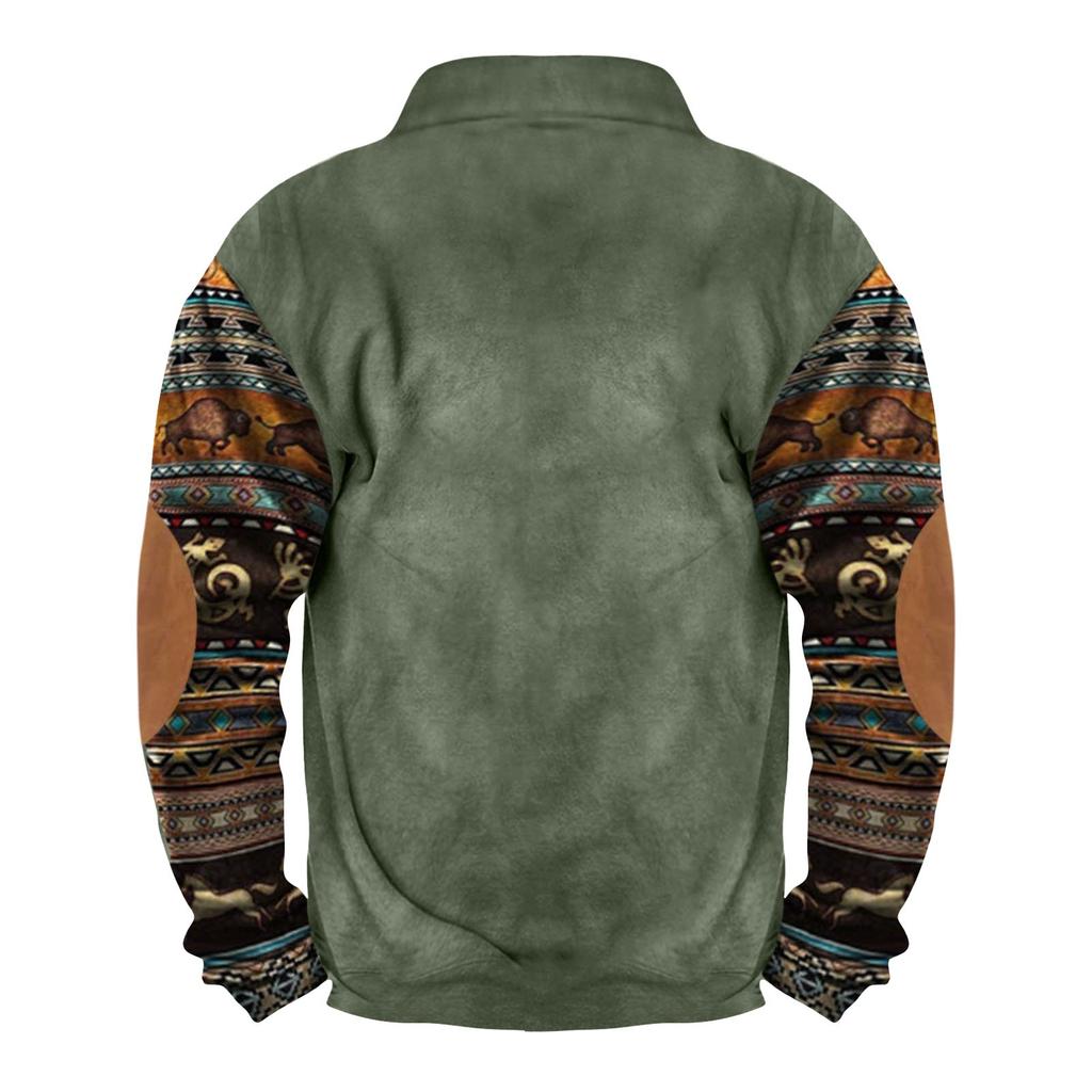 Spring And Autumn Men's Standing Collar Sweatshirt Is Outdoor Casual Sweaters Tops