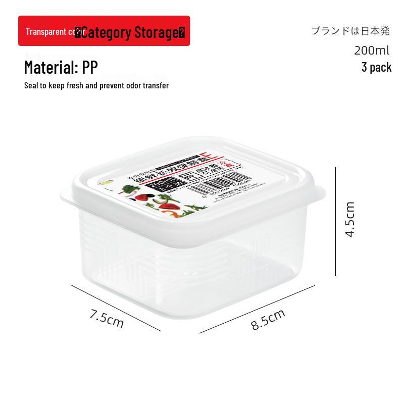 Пищевой контейнер для хранения в холодильнике для свежего мяса, фруктов, овощей, пельменей - Контейнер для организации охлажденных и замороженных продуктов