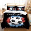 Лидер продаж 3D футбольная картина пододеяльники Высокое качество Постельное белье King Double Size Дышащие украшения для спальни Наборы постельных принадлежностей