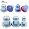 Alisouy 1PC Solid G23 Titanium Colorful Ear Flesh Tunnel Plugs Expander Stretcher Single Flared Gauge Earring Piercing Jewelry