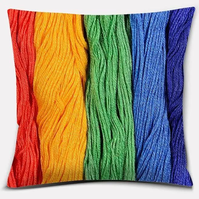 Cartoon Rainbow Decorative Pillowcase Office Living Room Car Ornaments Home Pillowcase