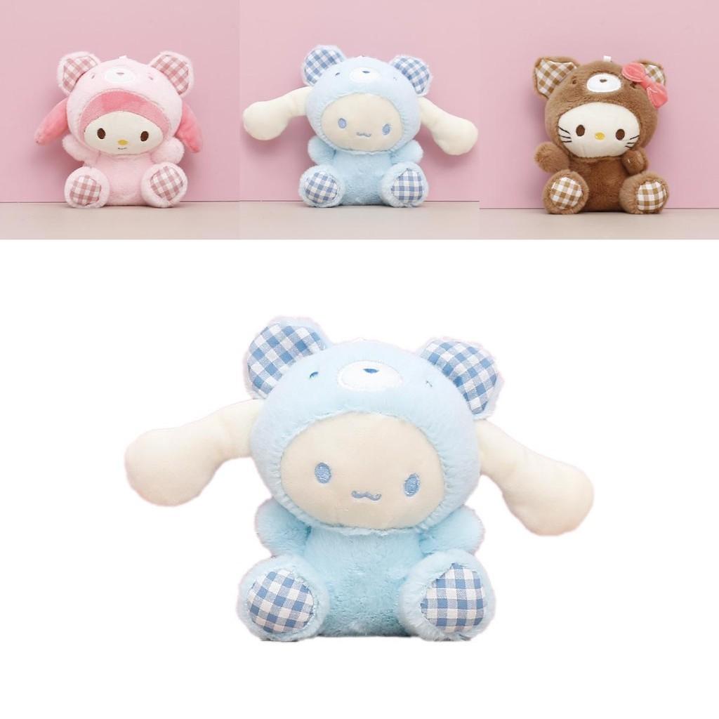 Sanrio Melody Cinnamoroll Kuromi Plush Pendant Doll Keychain Gift Stuffed Toys
