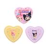 Sanrio My Melody & Kuromi Heart-Shaped Badge Set of 3 Japan NEW
