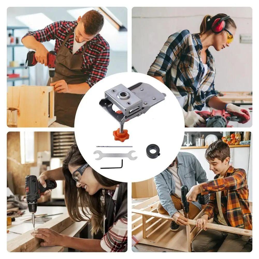 Adjustable Door Hinge Template Hinge Installation Hinge Slotting Locator Hole Guide Jig DIY