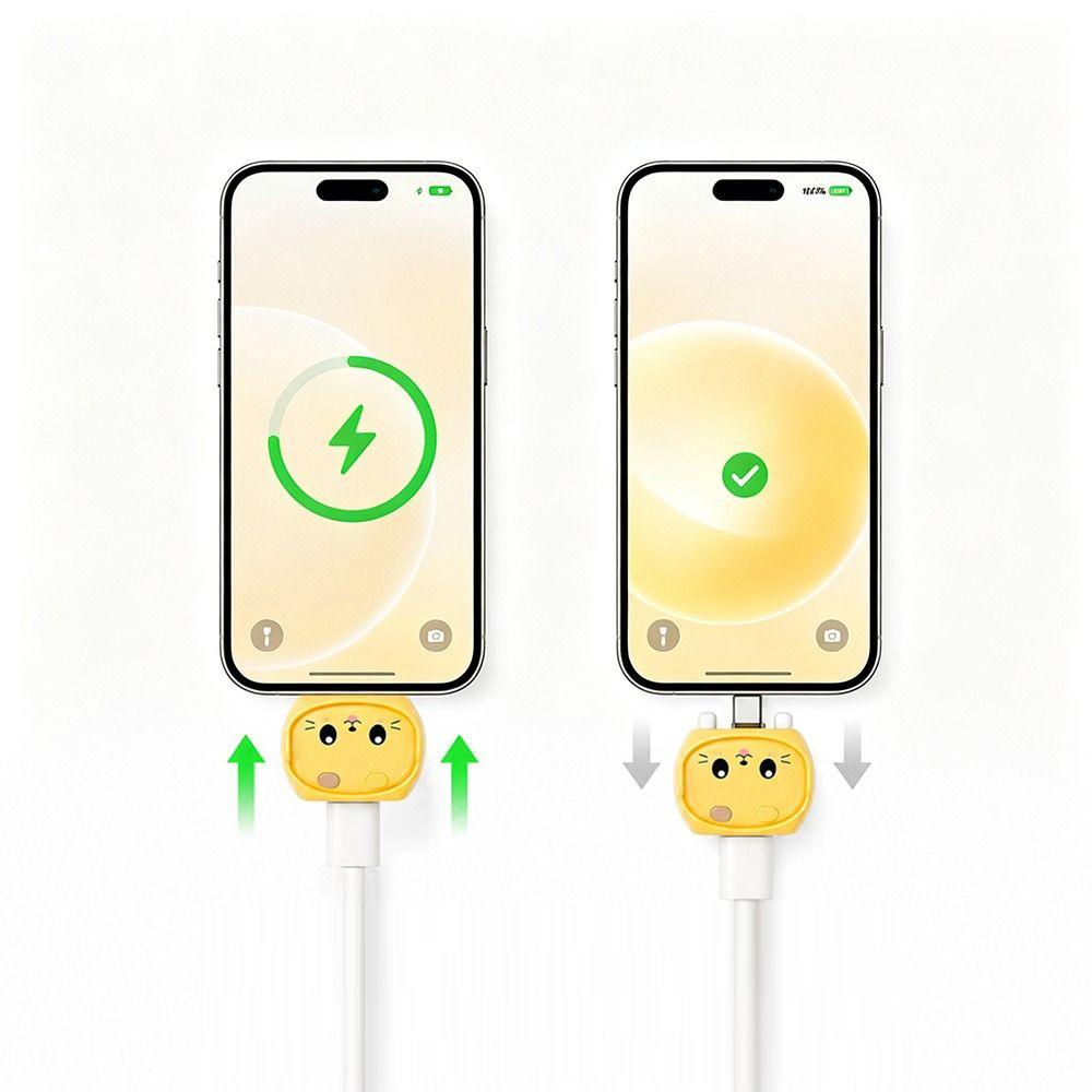 Cartoon Cat Auto Disconnect Adapter Auto Disconnect Charging Protector Daily Commute