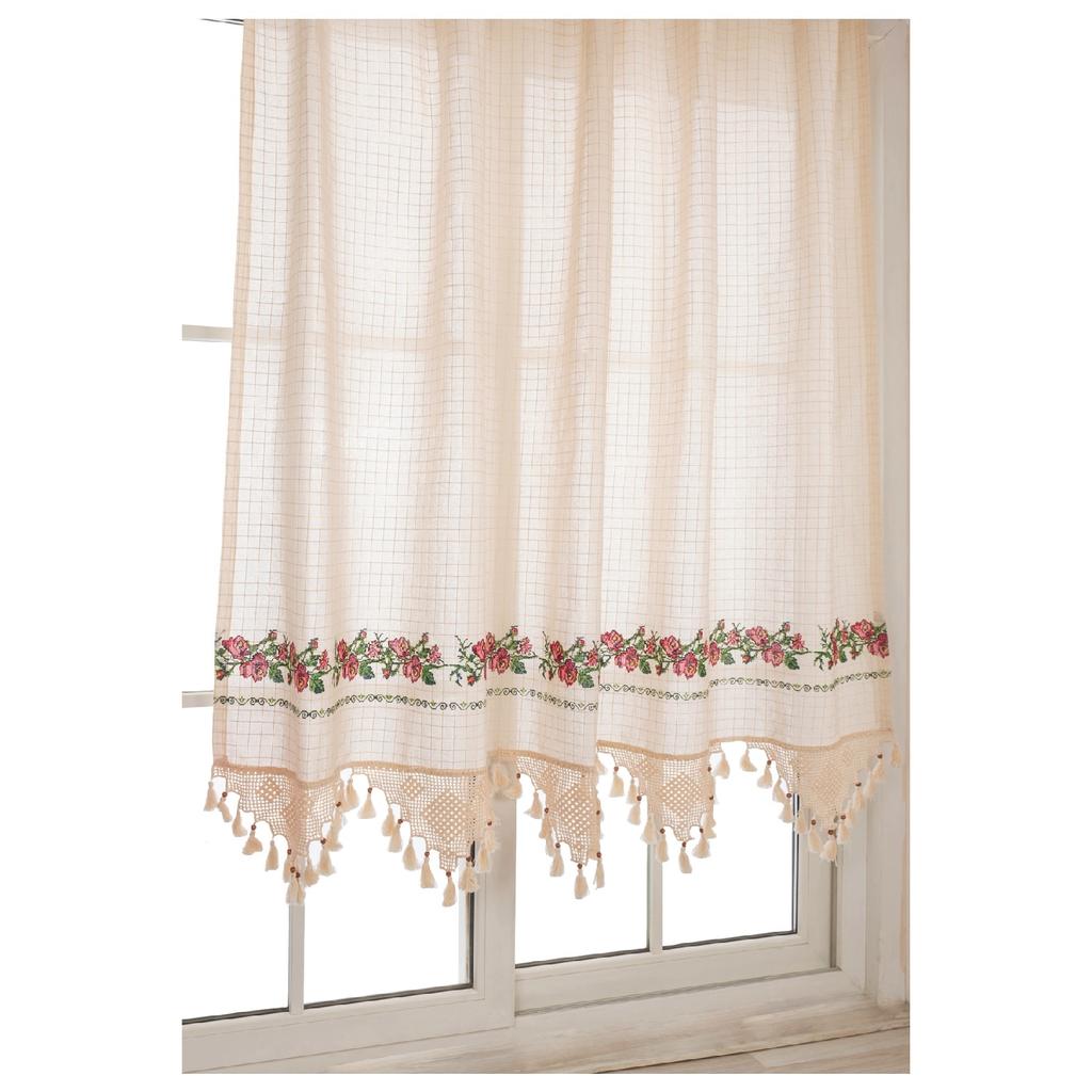 Красный Крест -поплавок Булдан Иси Крест -ул.. Ручной кружевной льняной занавес