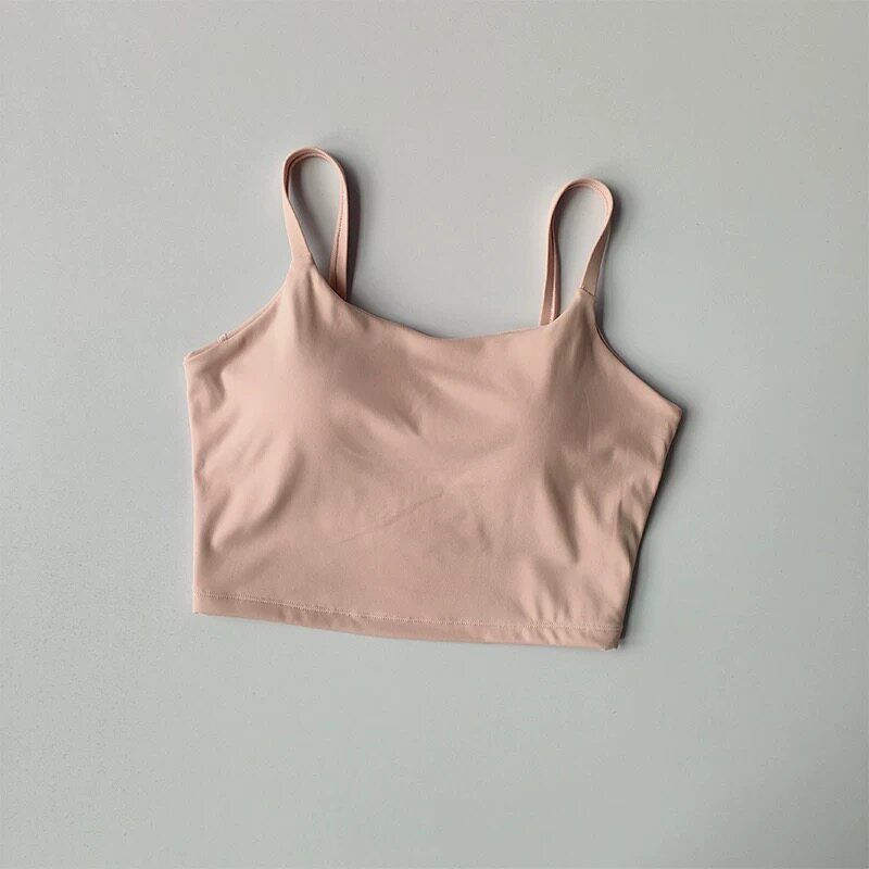 Sexy One-Piece Yoga Vest, Summer Beautiful Back European and American Style Fitness Top, Strap Bra, Shockproof Sports Underwear for Women