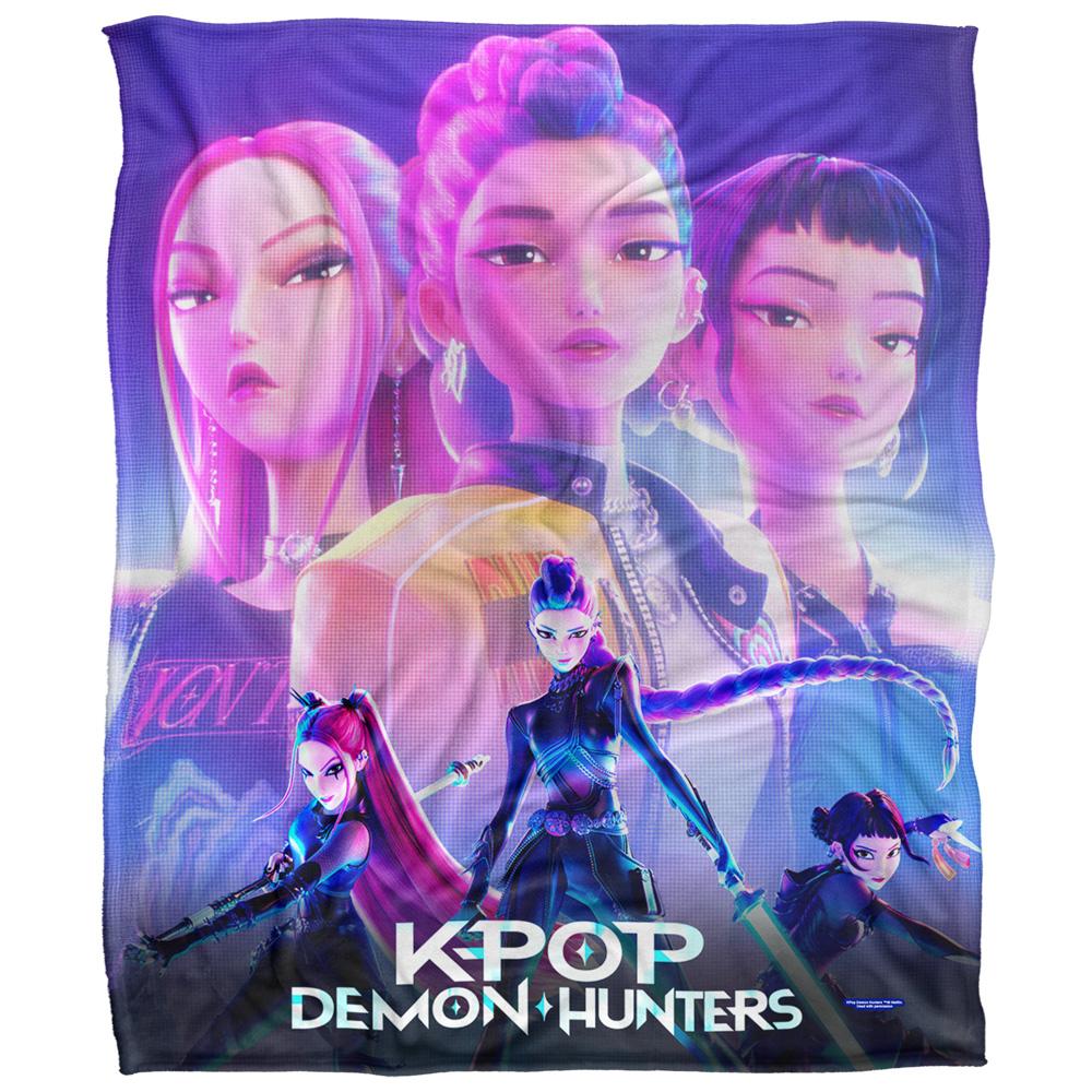 K-Pop Истребители Демонов Готовы Сражаться Флисовый Плед Huntr/X Supersoft