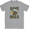 Save The Bees T-Shirt Funny Cute Keeper Hobby Bee Kind Honey Graphic Tee