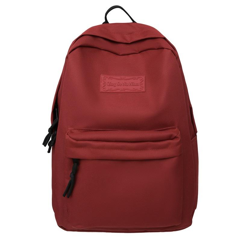 Однотонный школьный рюкзак для студентов, мужской, большой емкости, кампусный рюкзак, Оксфорд, женский дорожный рюкзак