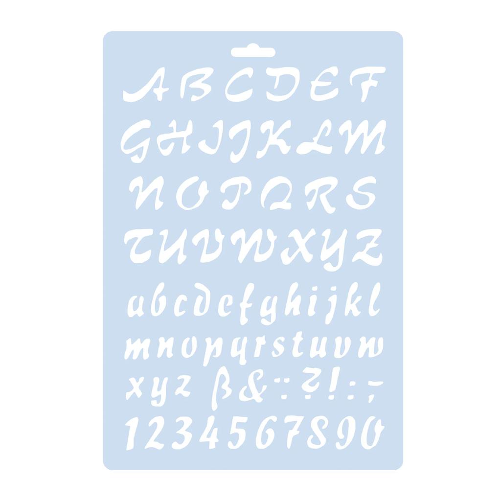 4 шт./лот буквы алфавита формата А4 DIY ремесло наслоение трафареты живопись скрапбукинг штамповка тиснение альбом шаблон карты