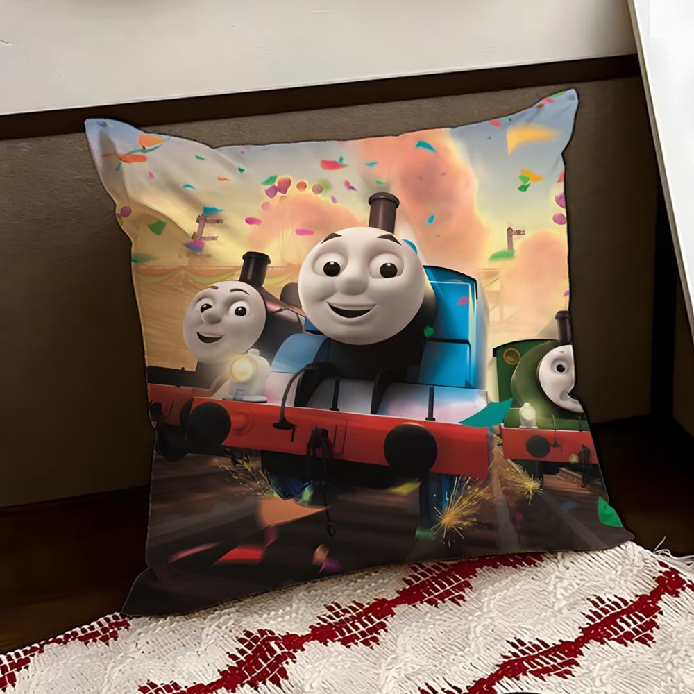 TThomas The Train Cushion Cover Reversible Soft Durable Pillow Cover Home Car MultiScene Use for Daily Comfort