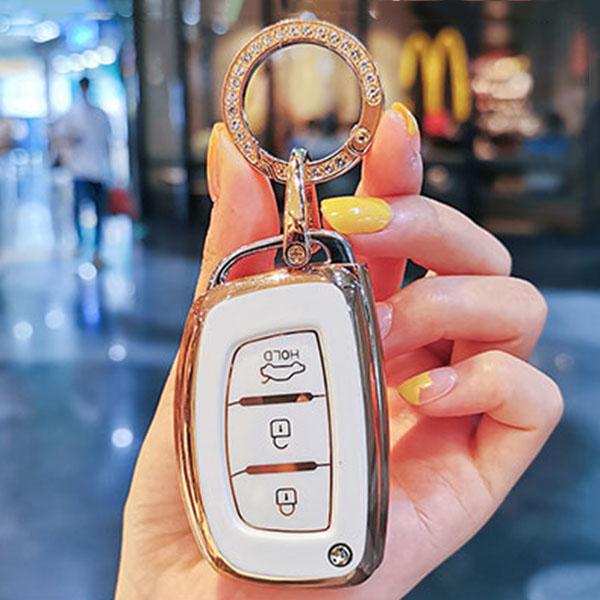 Чехол-книжка из ТПУ для автомобильного ключа Hyundai I20 Ix25 Ix35 Ix45 I10 I20 I30 Hb20 Elantra Solaris Sonata Santa Fe Sport Tucson