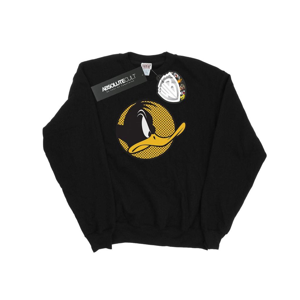 Looney Tunes Mens Daffy Duck Dotted Profile Sweatshirt