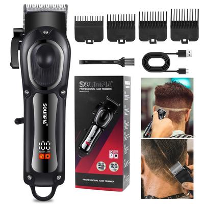 Профессиональный триммер для волос, триммер для бороды для мужчин, беспроводные электрические парикмахерские машинки для стрижки волос, набор для ухода за волосами