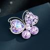 Light Luxury High-End Crystal Butterfly Brooch Female Sweet And Cute Insect Corsage Fashion Exquisite Autumn And Winter Pin