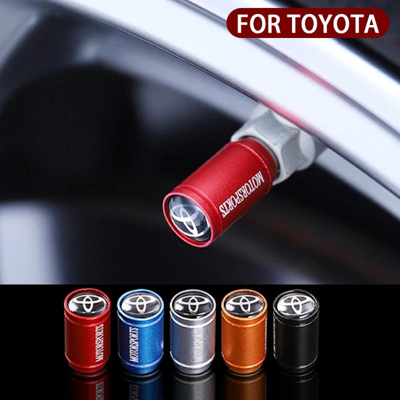 4 шт. Матовые колпачки на ниппель колеса автомобиля для Toyota RAV4 Corolla Camry Frontier Supra C-HR Hilux Tacoma PradoCorolla CHR Аксессуары
