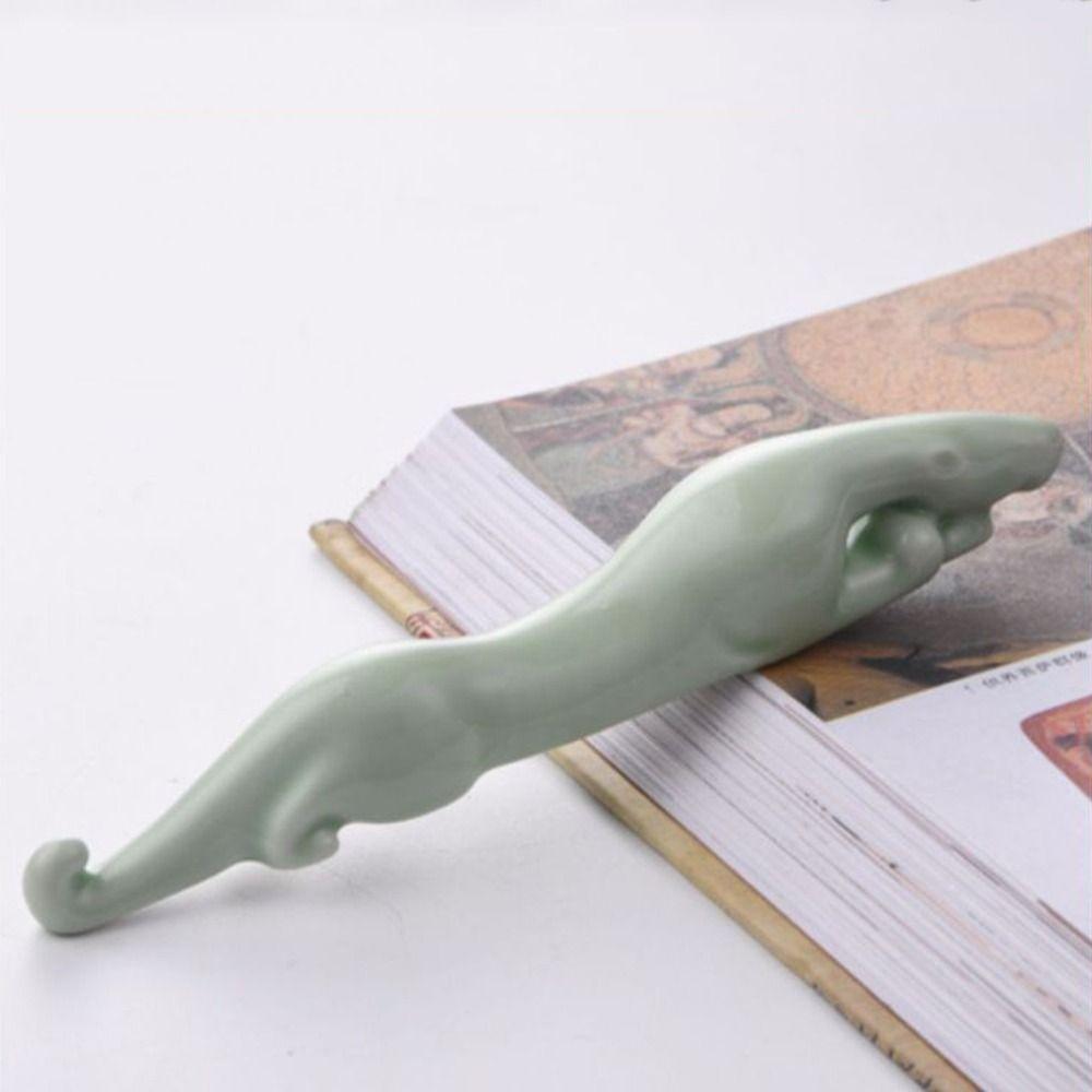 Durable Ceramic Pen Holder Creative Writing Brush Rack  Stationery Supplies