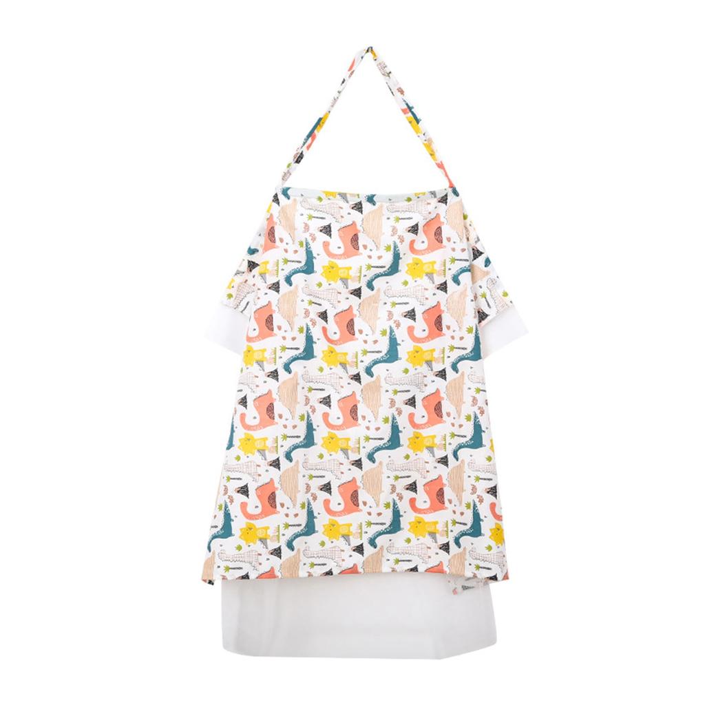 Breastfeed Apron Cover Breathable Baby Nursing Privacy Coverage Blanket with Elastic Shoulder