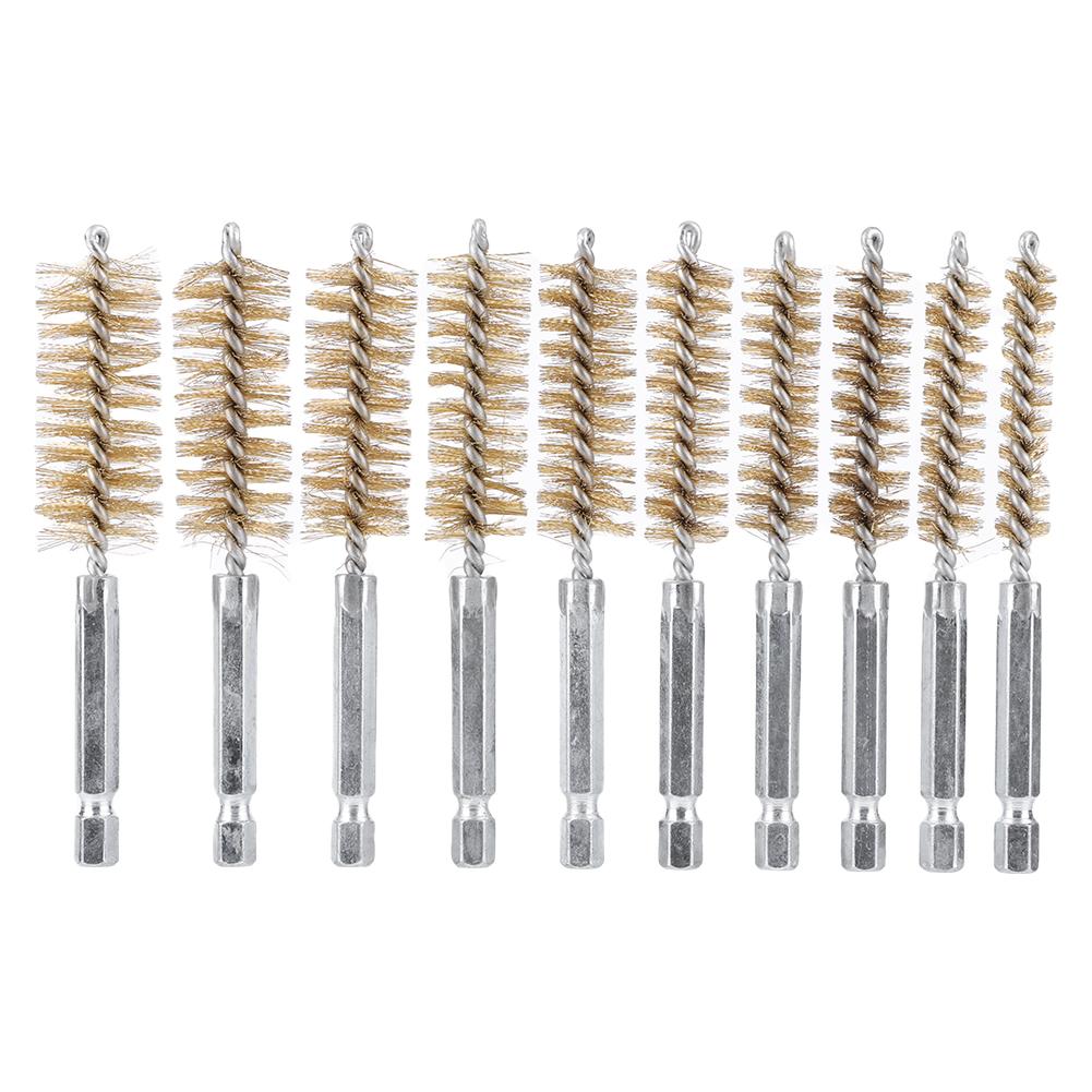 6/8/10/12 шт 8мм-19мм проволочная щетка очиститель медных труб 3,9 дюйма длиной проволочная щетка для чистки труб для дрели, ударного шуруповерта