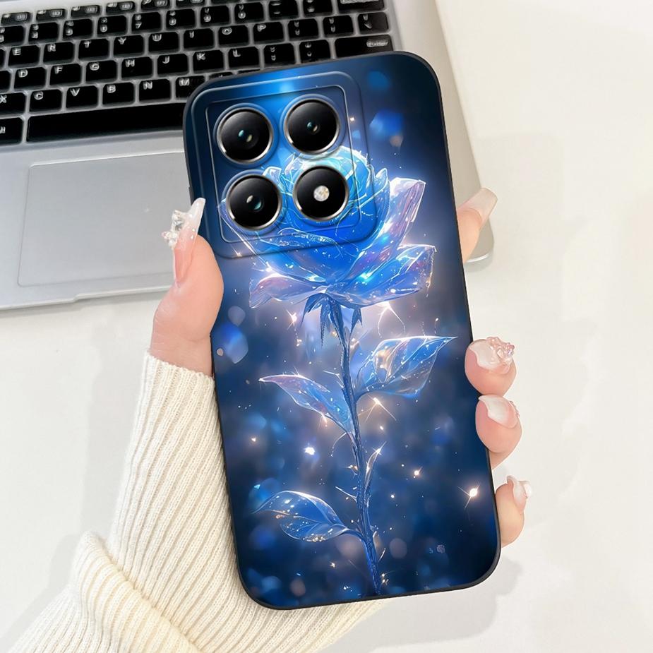 Чехол для Xiaomi 14T Pro Стильные Цветы Мультяшная Обложка Ударопрочный Мягкий ТПУ Чехол для Телефона Для Xiaomi Mi 14T Pro Mi14T 5G Fundas Coque