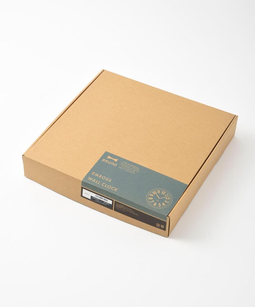 BRUNO Embossed Wall Clock White No Size BCW049-WH