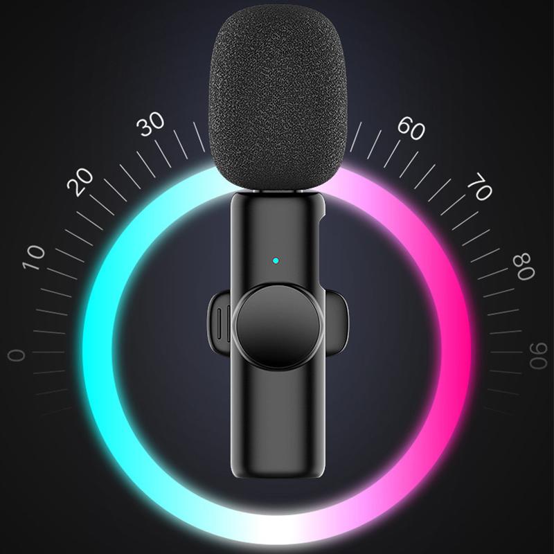 K11 Professional Wireless Lavalier Microphone for iPhone iPad Android Live Broadcast Gaming Recording Interview Business Mic