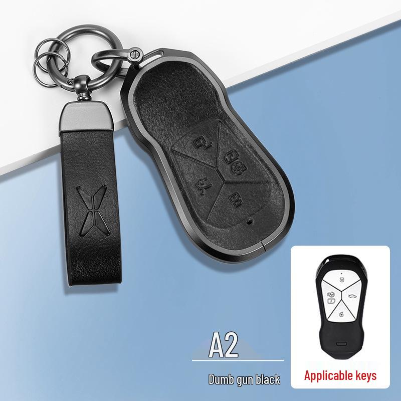 Compatible with XPeng P7i, G6, G9, P5, G3i key case - Premium Protective Shell with Buckle.