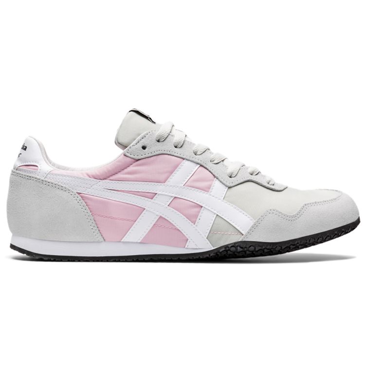 ONITSUKA TIGER Ткань Серрано Синтетическая кожа Ретро Удобные Кроссовки для бега Унисекс Кроссовки Серо-розовый 1183B400-023
