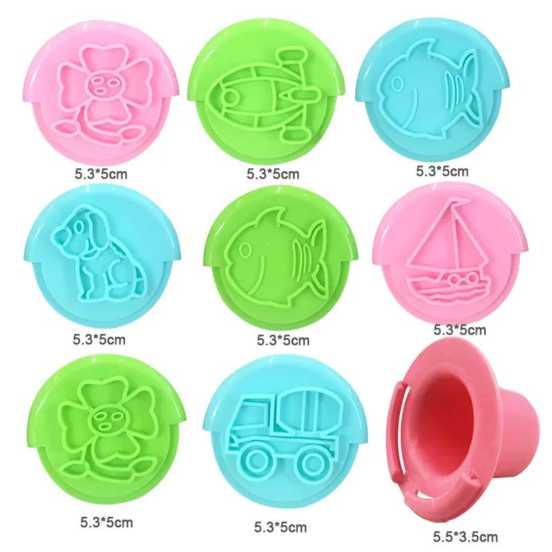 Инструменты для лепки из теста для детей Аксессуары для теста Формочки Динозавр Фрукты Скалка Резак Ножницы Пластилин Глина Форма Детские Игрушки Сделай Сам