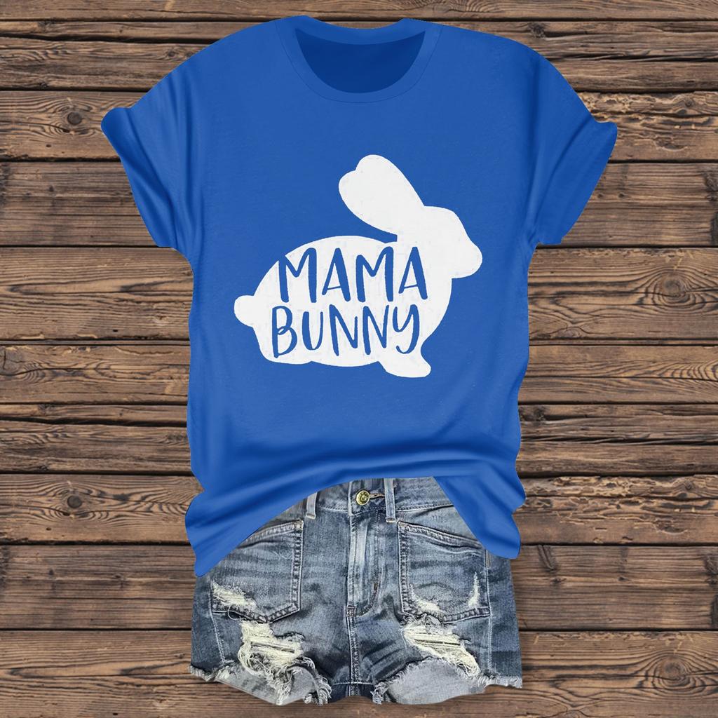 Женская повседневная футболка с принтом «Пасха», круглый вырез, пуловер, короткий рукав